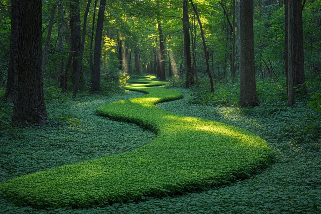 Vert Nature : l’effet apaisant des chemins de table verts