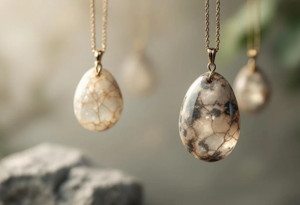 La beauté intemporelle des pendentifs en pierres naturelles : élégance et énergie au cœur de vos bijoux