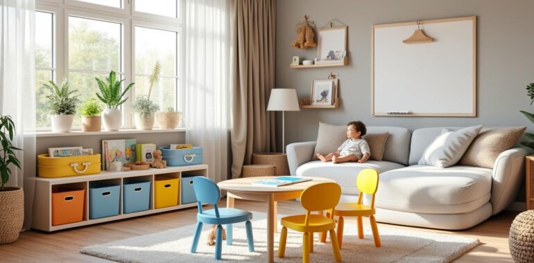 découvrez des idées pratiques et des conseils d'organisation pour aménager un intérieur fonctionnel et sûr, parfaitement adapté à la vie avec des enfants.