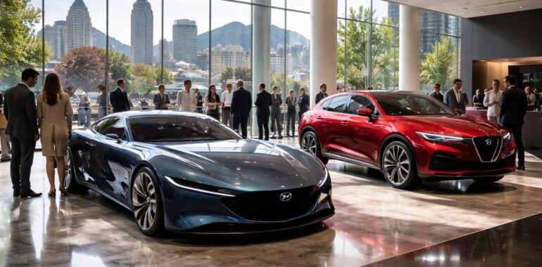 découvrez l'exposition de design automobile à montréal mettant en avant les concepts innovants mazda vision et alfa romeo tonale, alliant élégance et technologie de pointe.